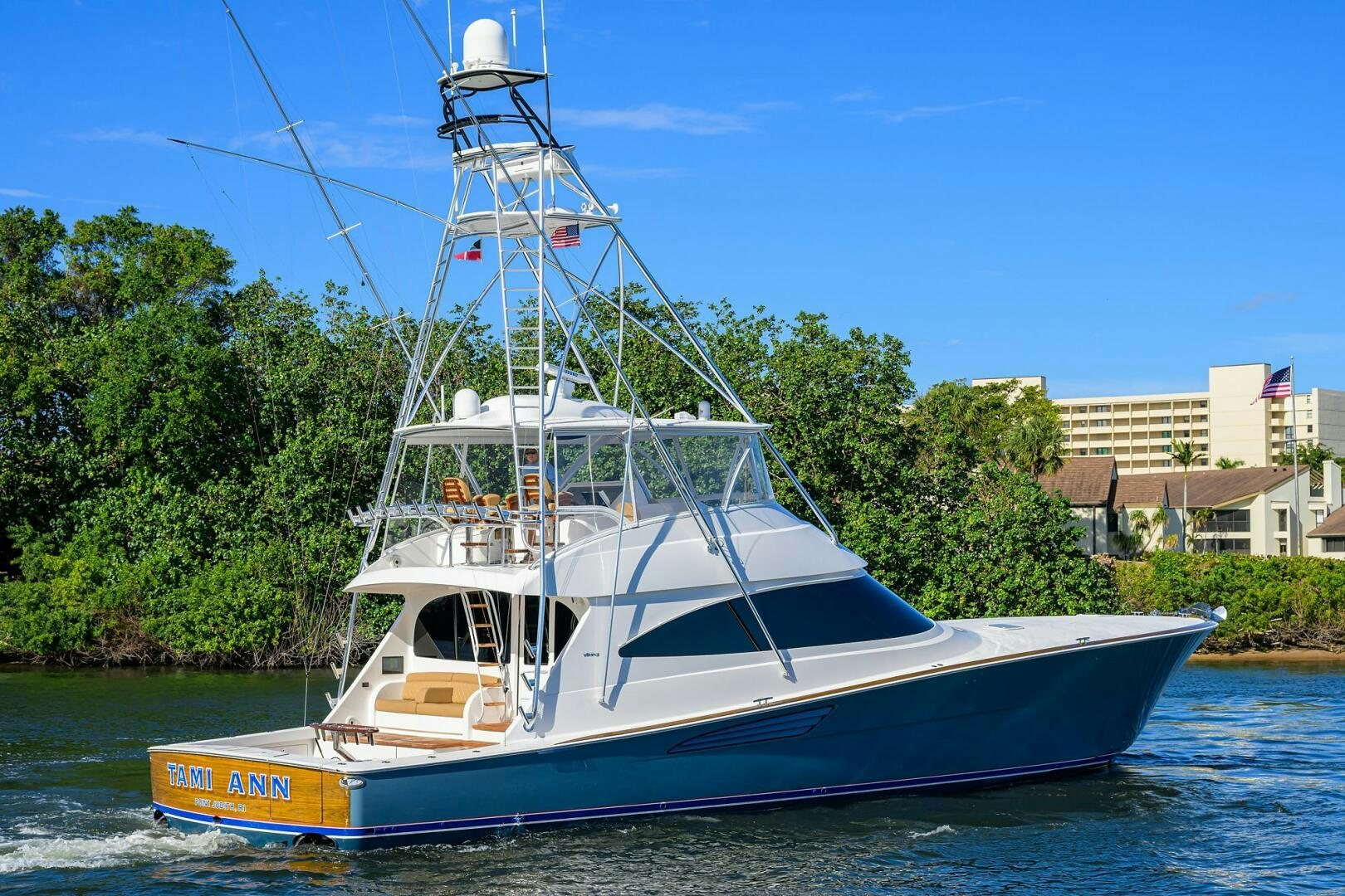 a boat on the water aboard TAMI ANN Yacht for Sale