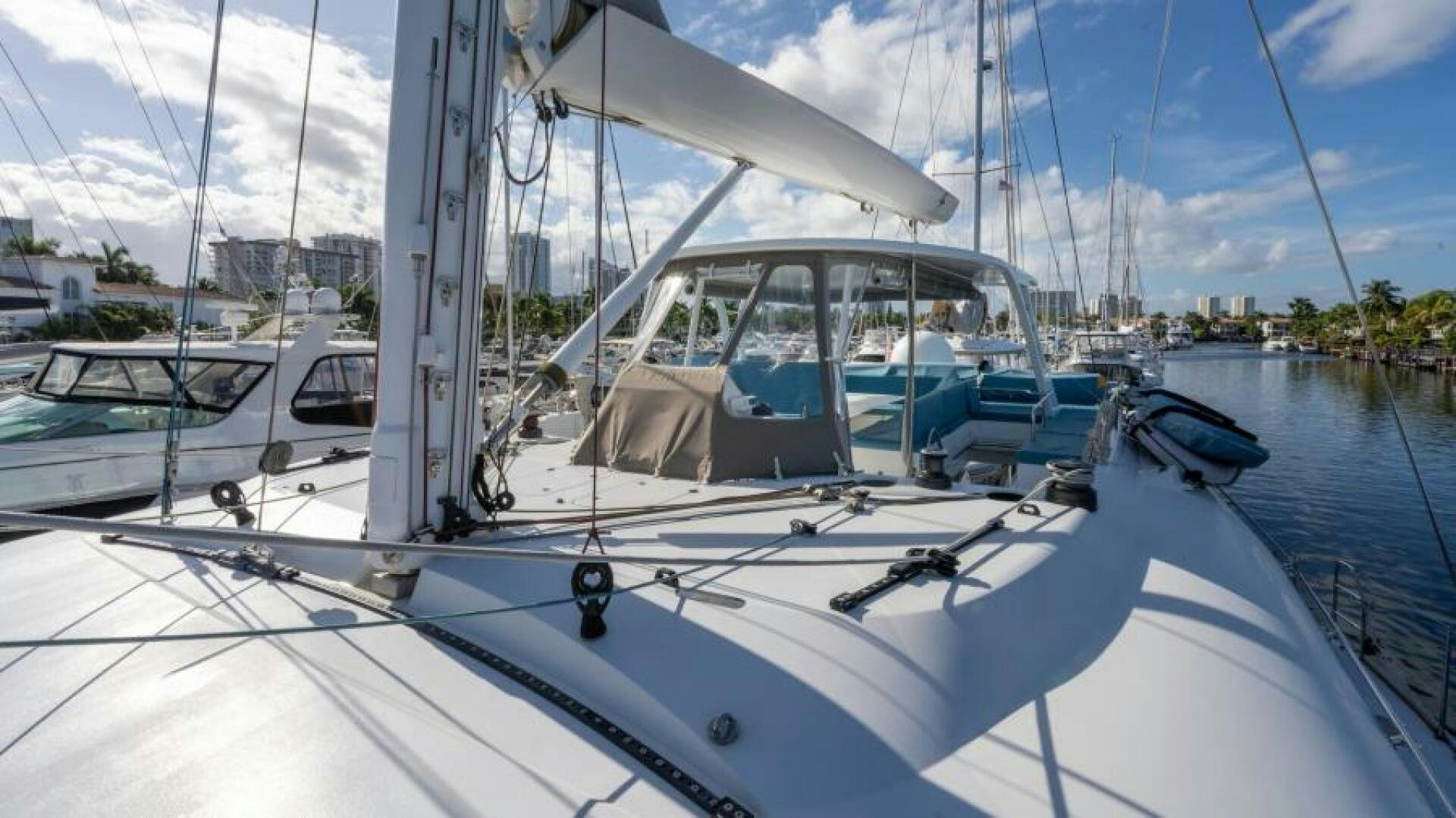 a boat on the water aboard WILDBERRY Yacht for Sale