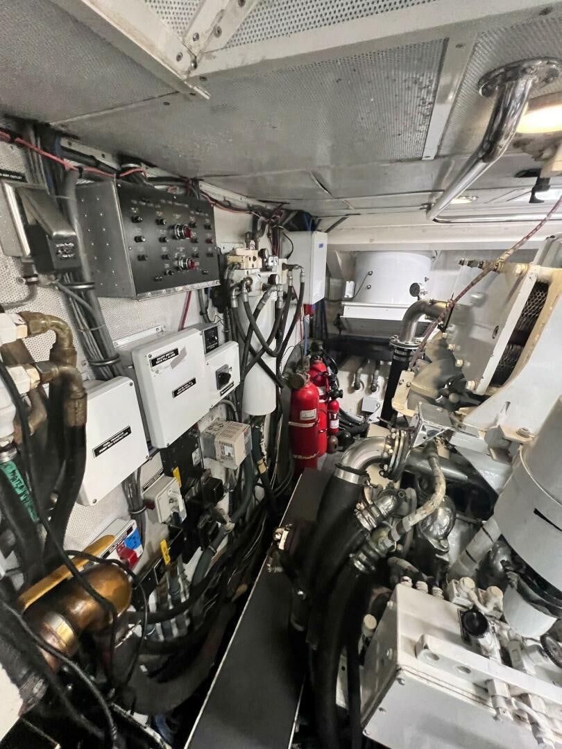a close-up of a machine aboard SEAQUEST Yacht for Sale