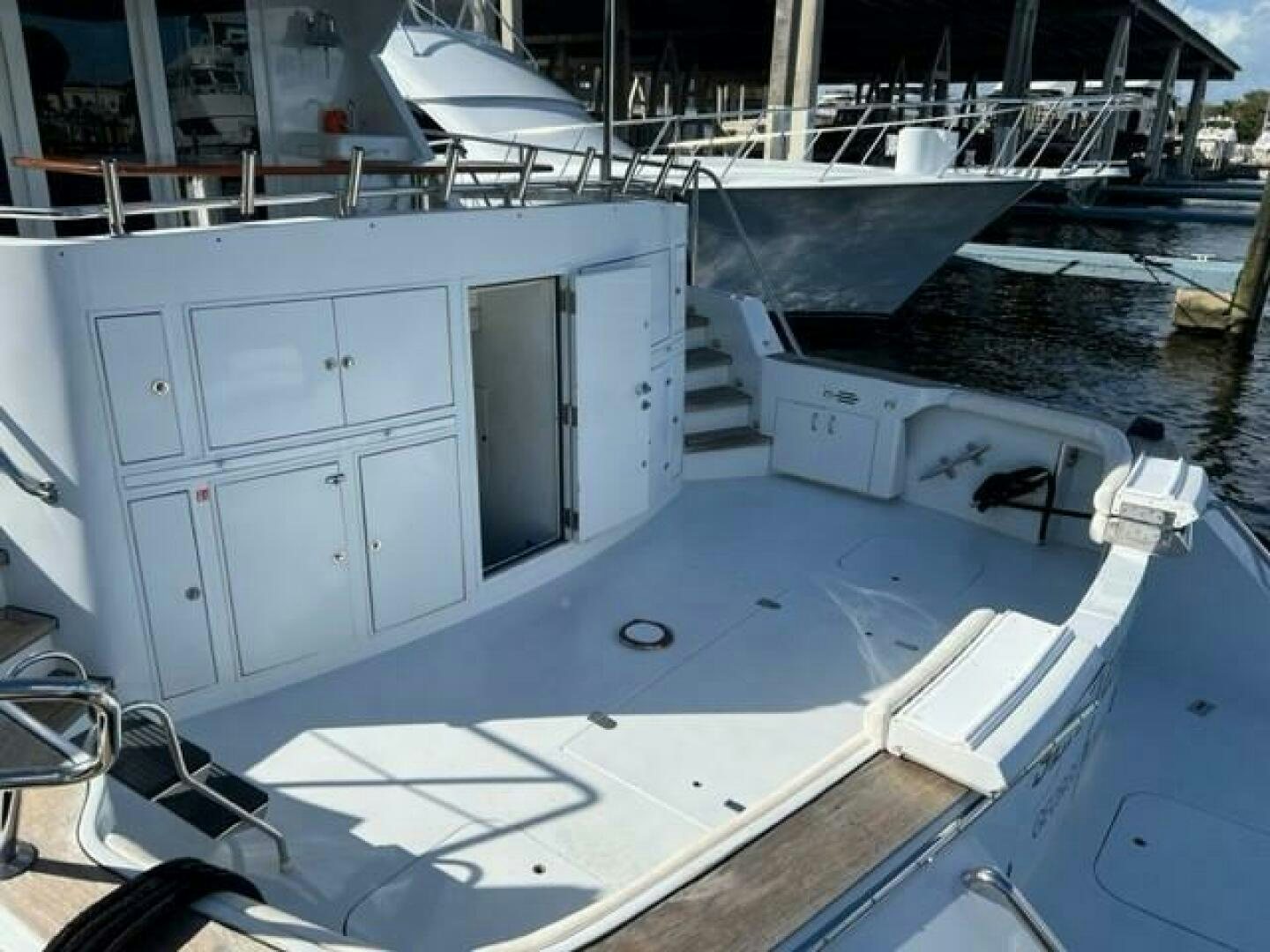 a boat with a large window aboard SEAQUEST Yacht for Sale