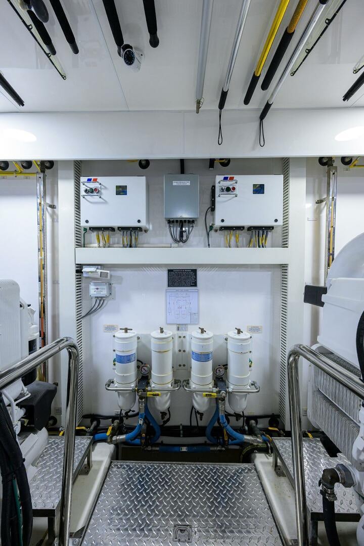 a machine with pipes aboard JANE E Yacht for Sale