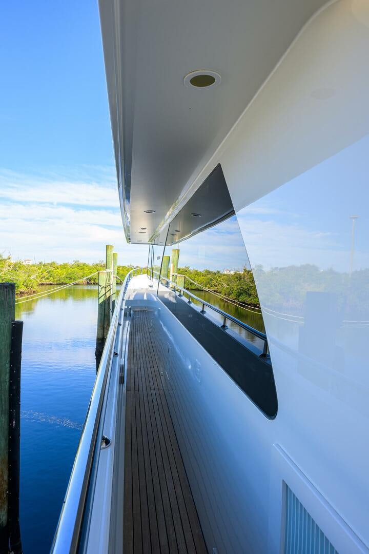 a bridge over water aboard JANE E Yacht for Sale