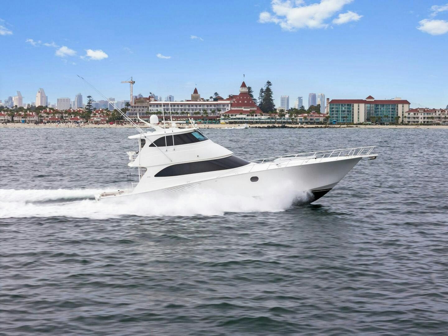 a white yacht in the water aboard FORTY NINER Yacht for Sale
