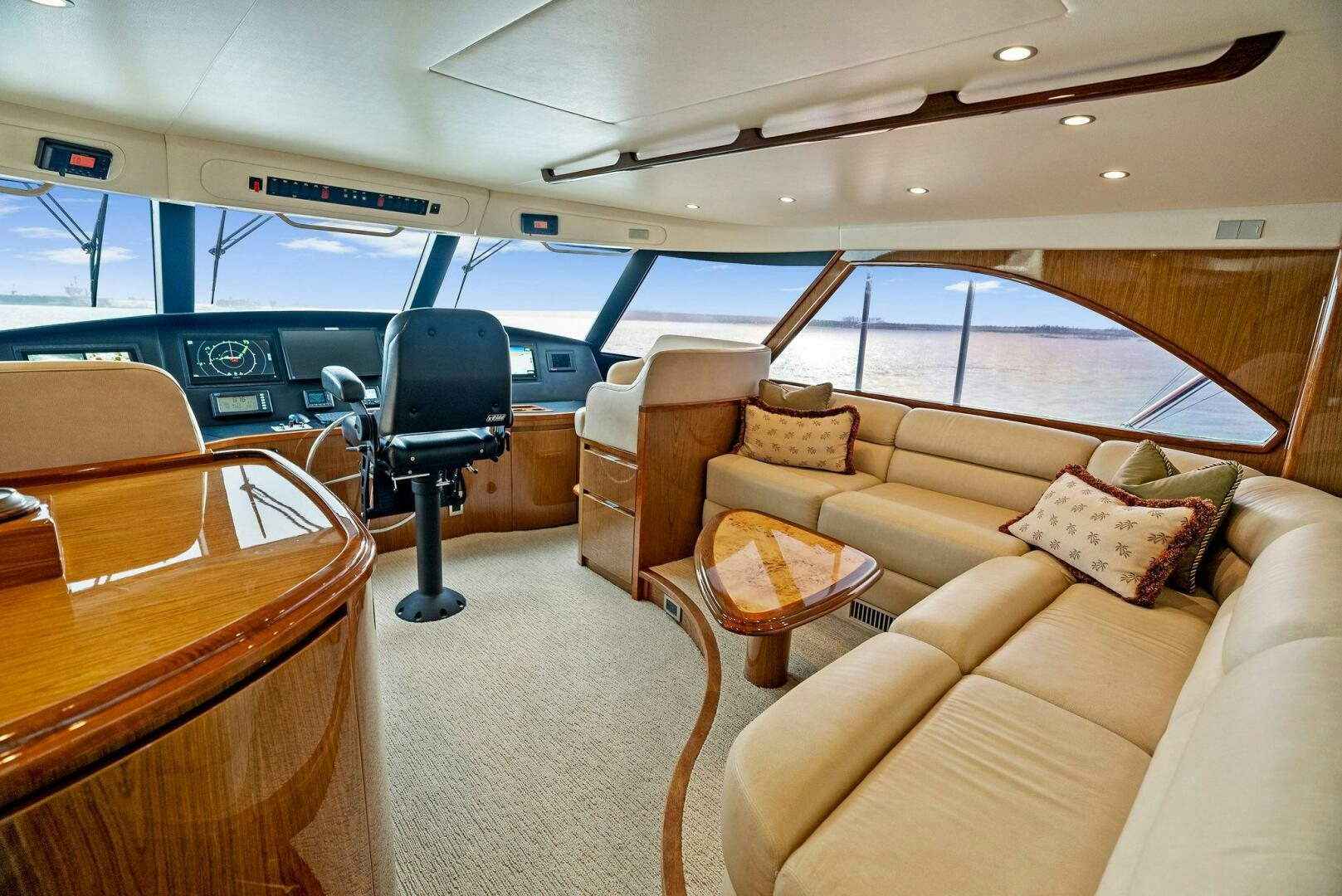 inside of a car aboard FORTY NINER Yacht for Sale