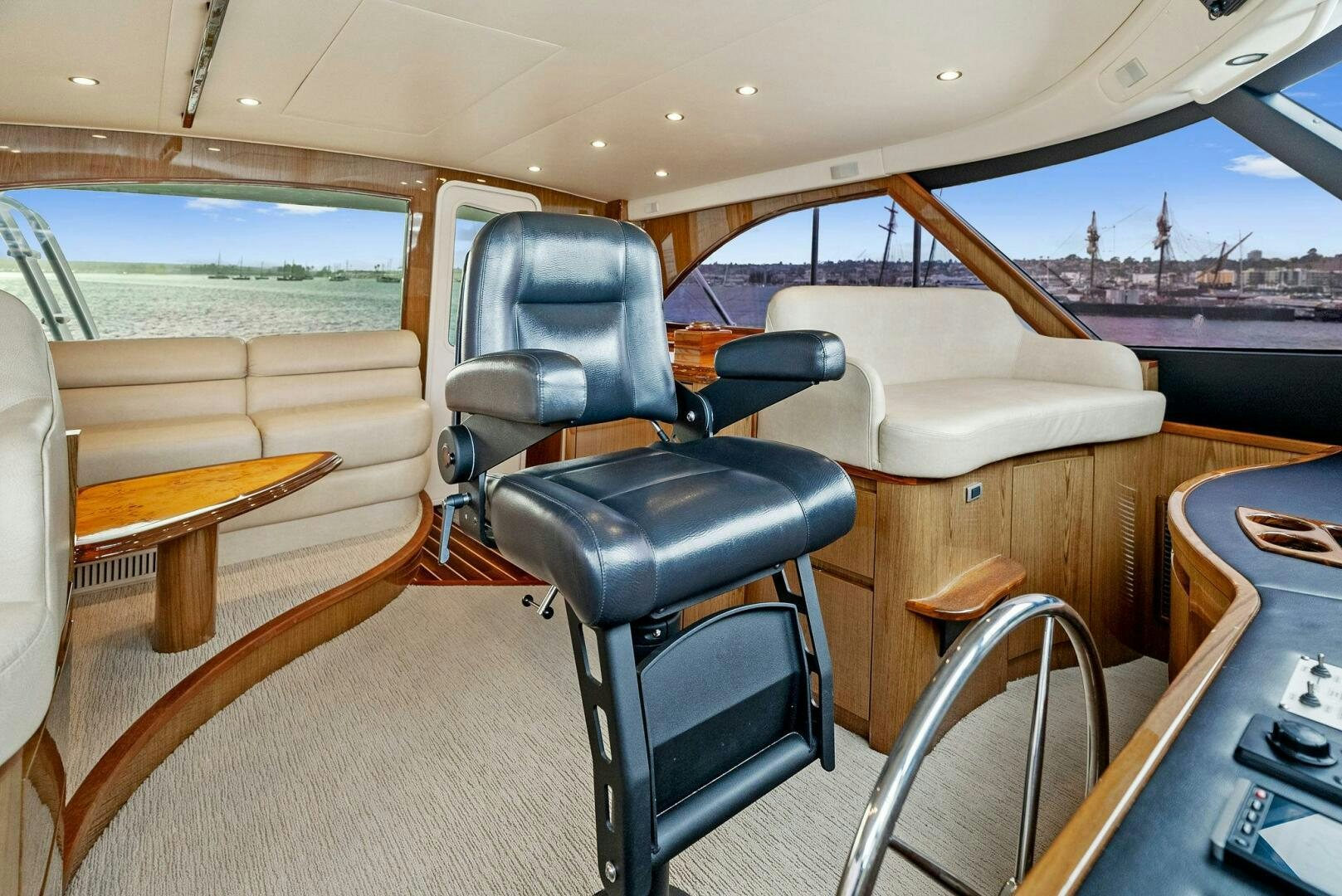 inside of a car aboard FORTY NINER Yacht for Sale
