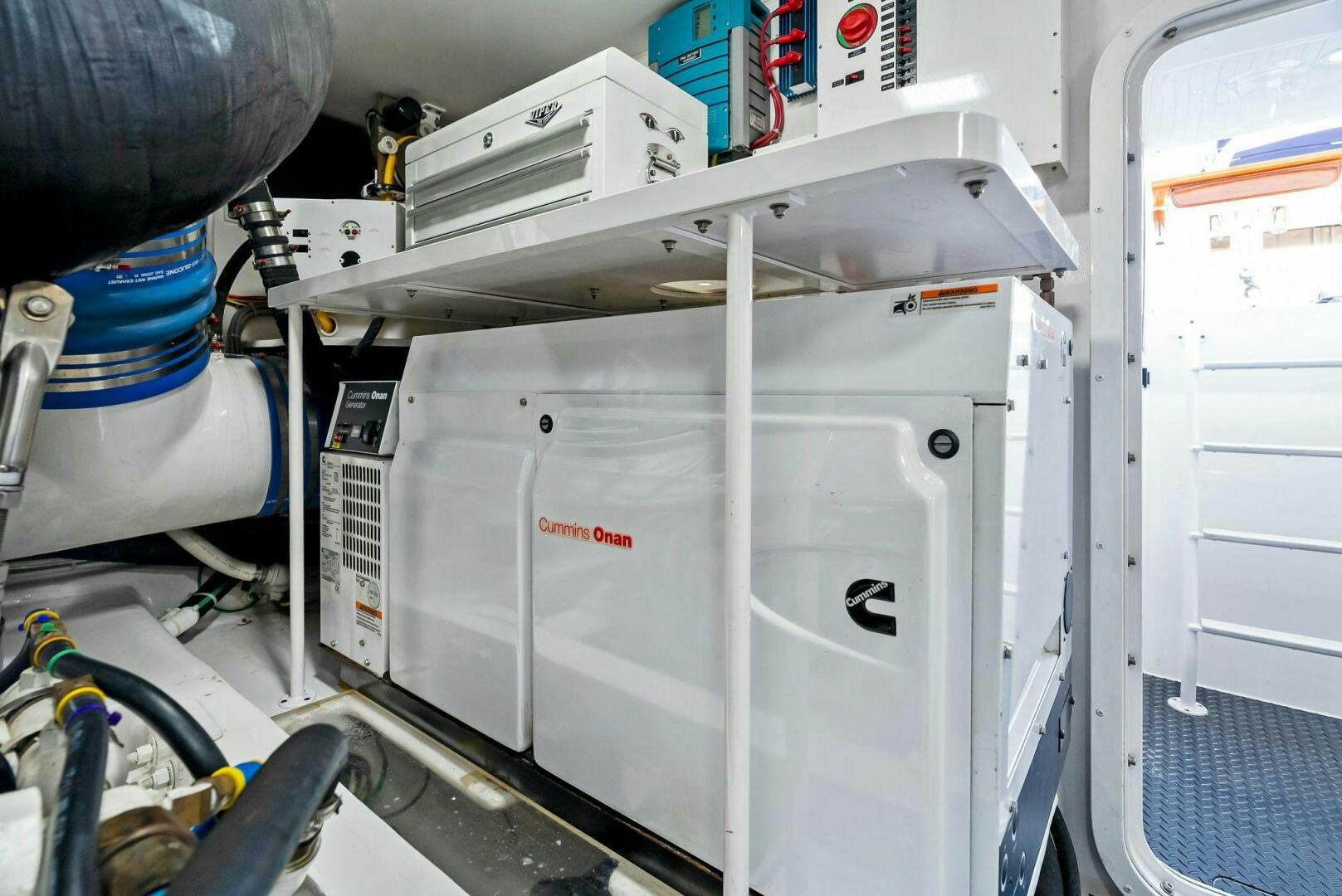 a machine with a large white object aboard FORTY NINER Yacht for Sale