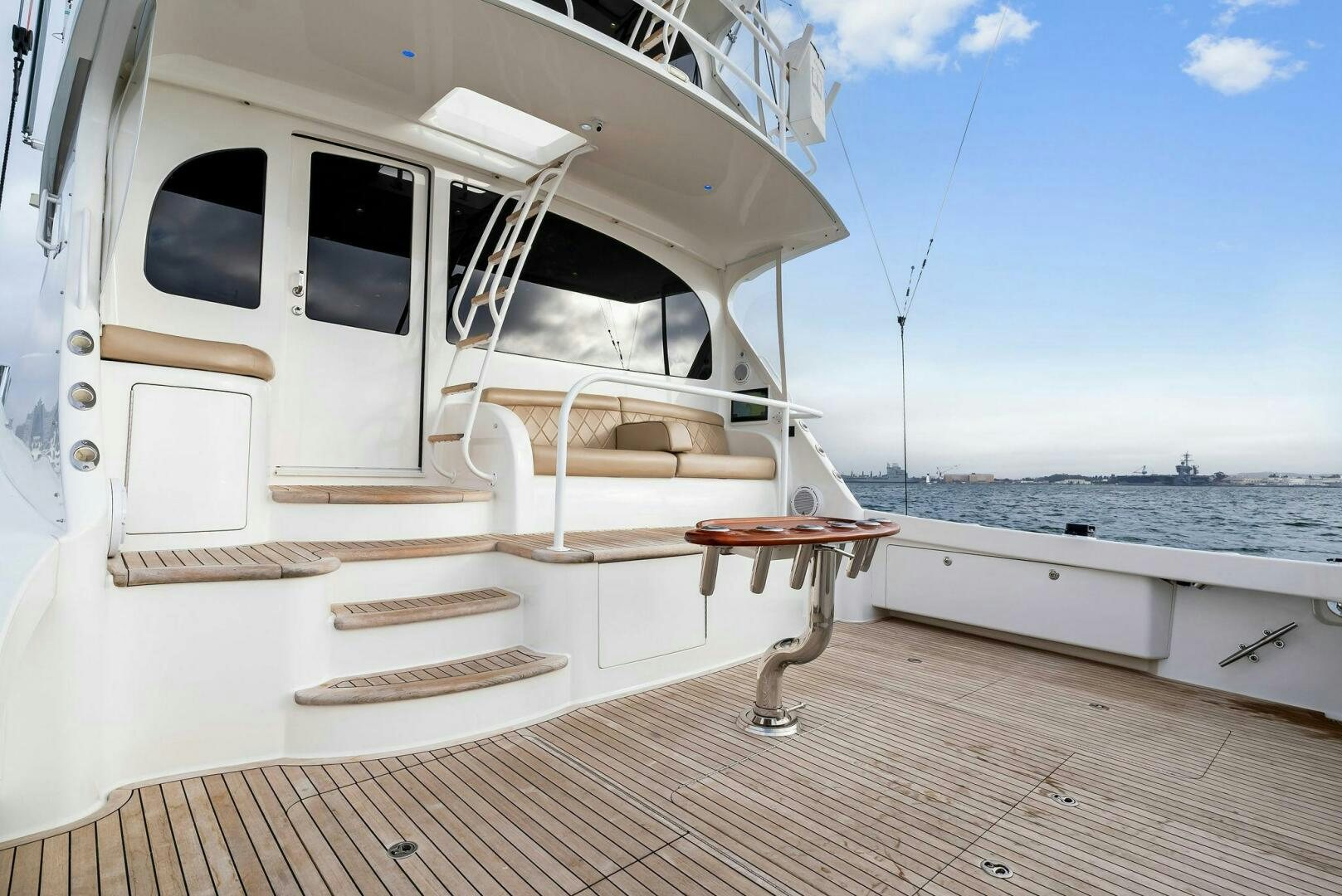 a boat on a deck aboard FORTY NINER Yacht for Sale