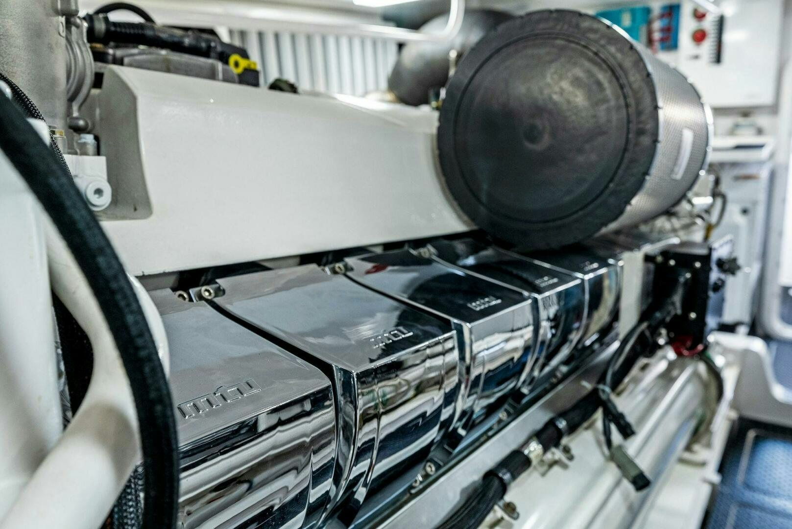 a close-up of a machine aboard FORTY NINER Yacht for Sale