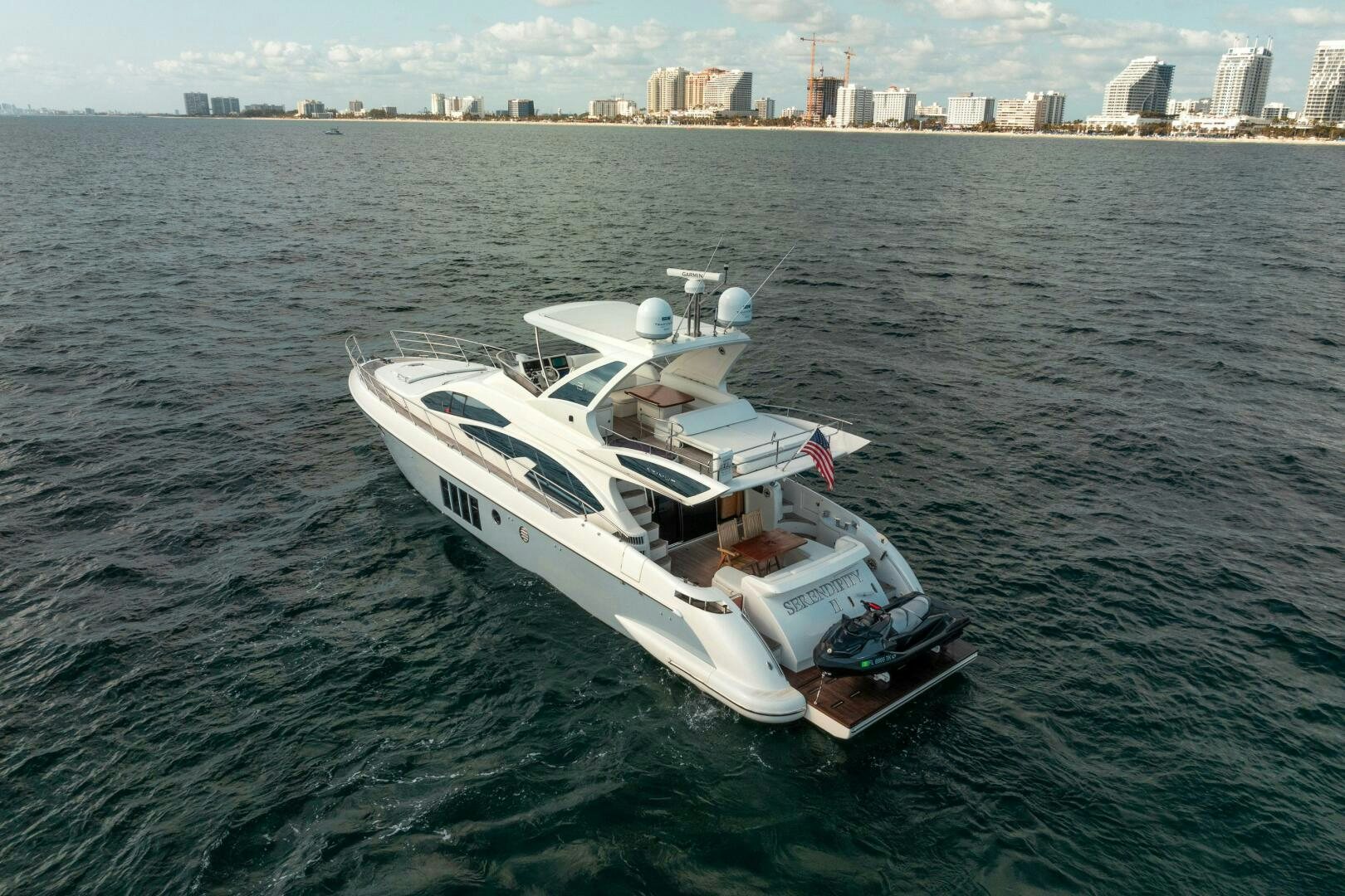 a boat in the water aboard SERENDIPITY II Yacht for Sale