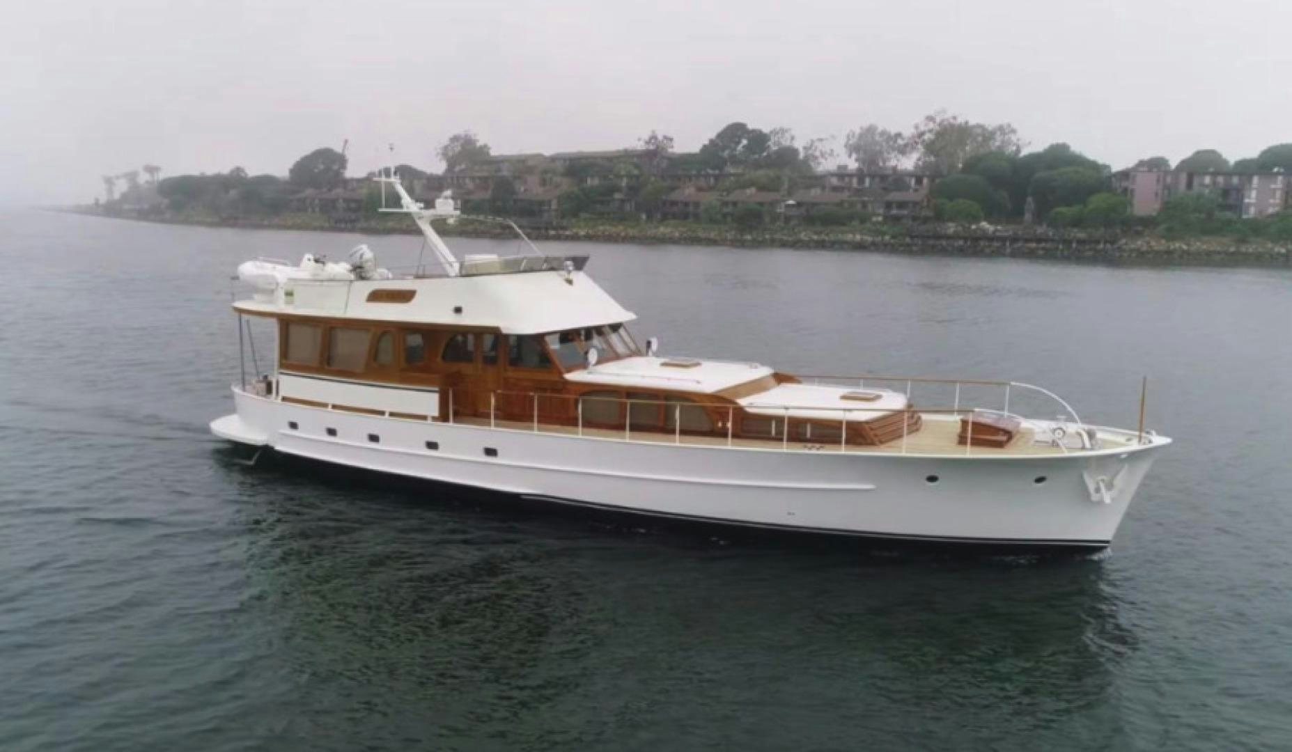 a boat on the water aboard DAKOTA Yacht for Sale
