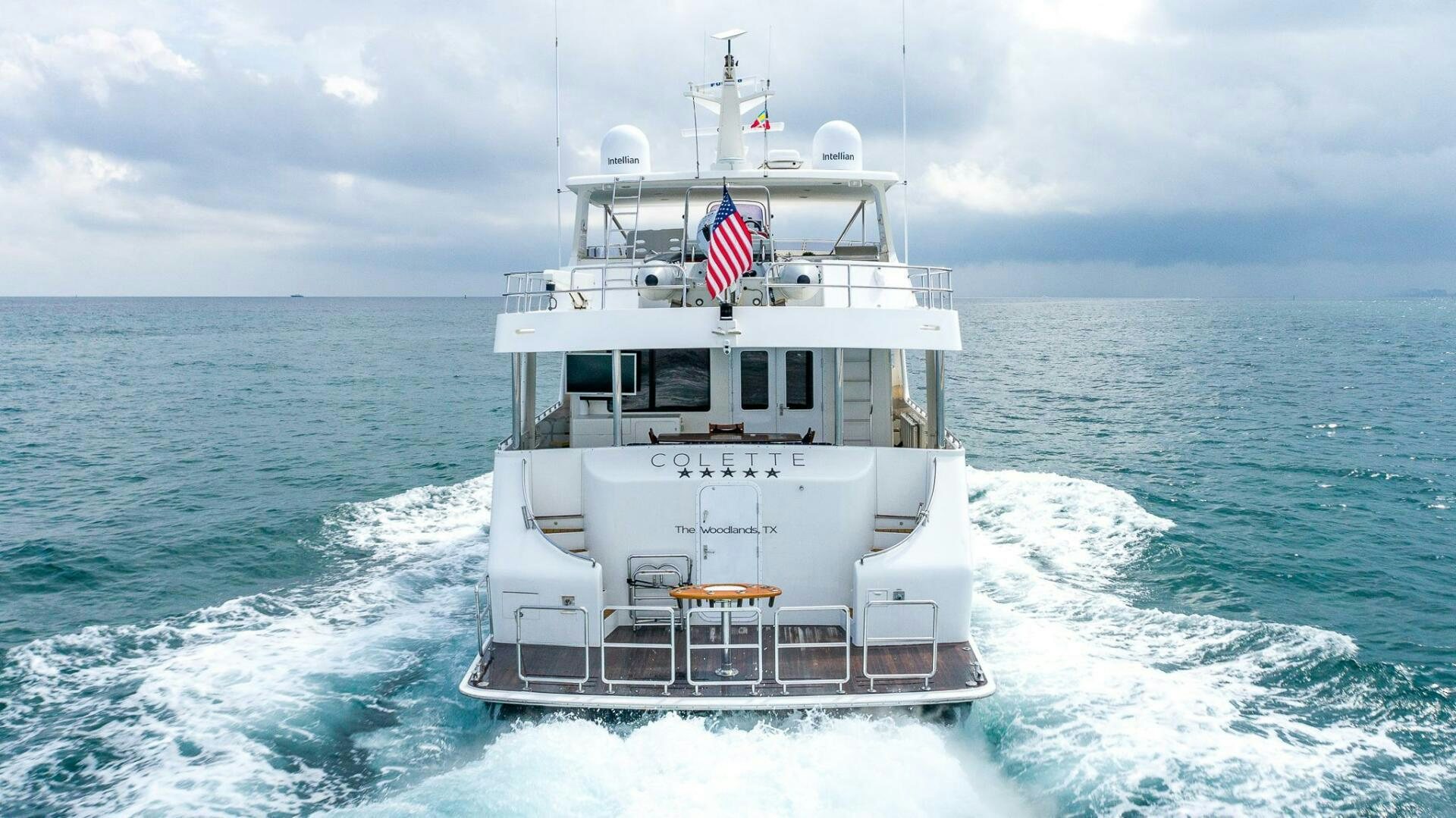 a boat in the water aboard COLETTE Yacht for Sale