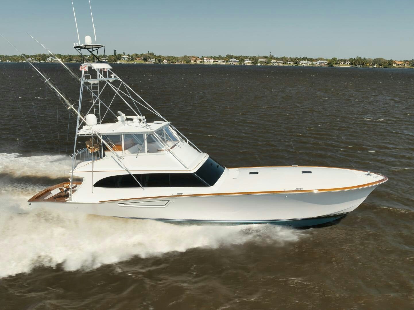 a boat on the water aboard A1A Yacht for Sale