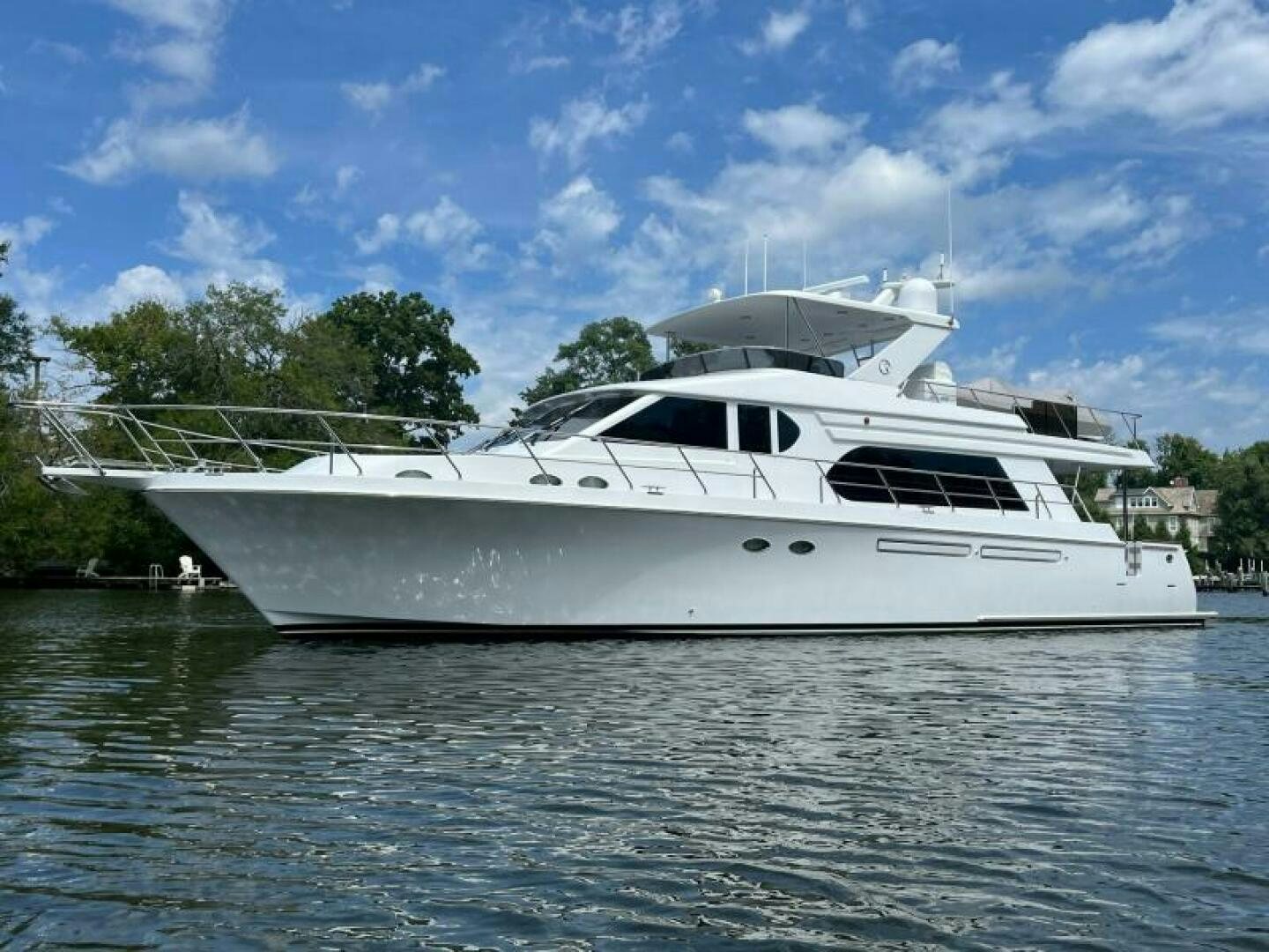a white yacht on the water aboard PARTNERSHIP Yacht for Sale