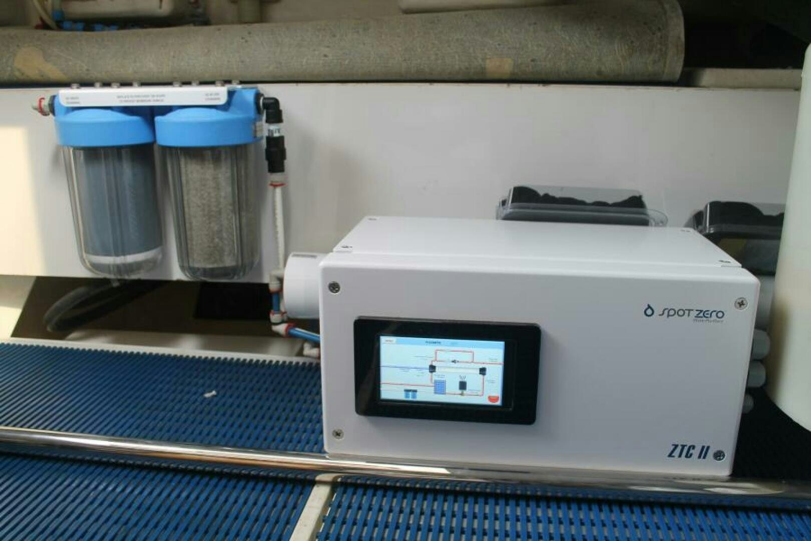 a machine on the shelf aboard PARTNERSHIP Yacht for Sale