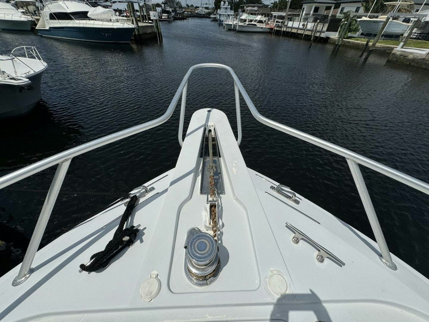 a boat in the water aboard MRS. Z Yacht for Sale
