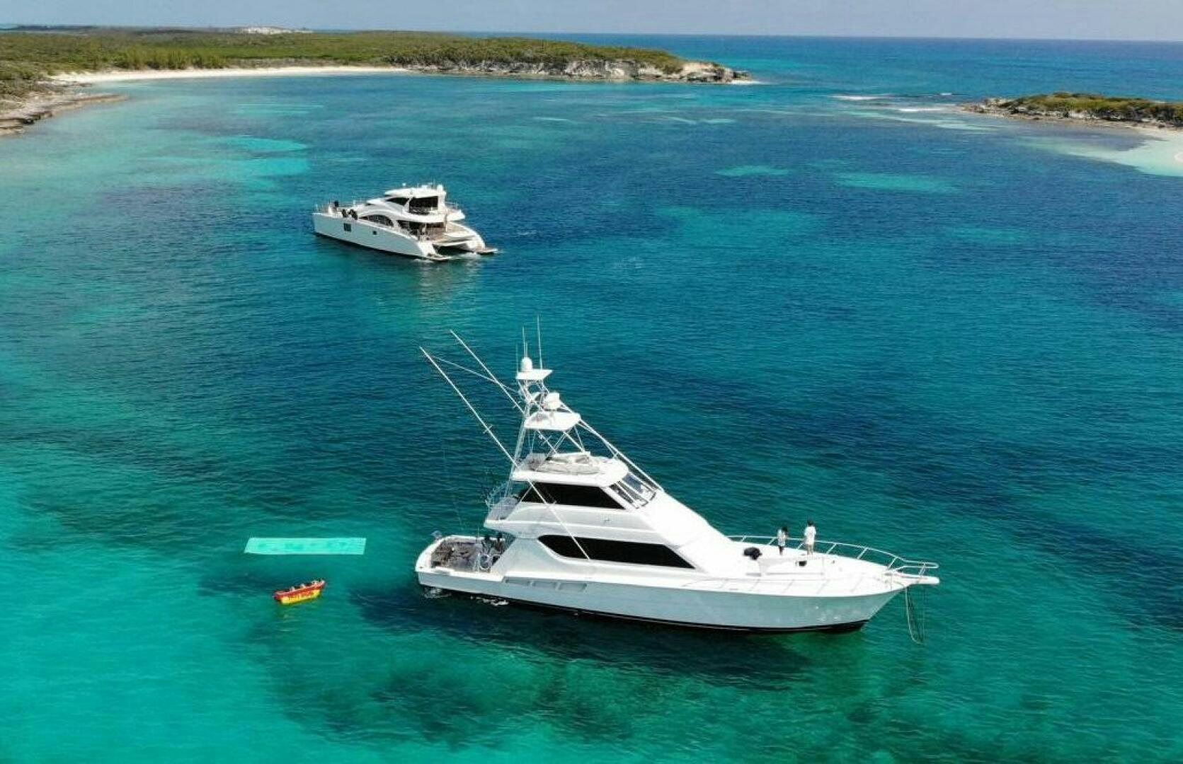 a couple of boats in the water aboard MRS. Z Yacht for Sale