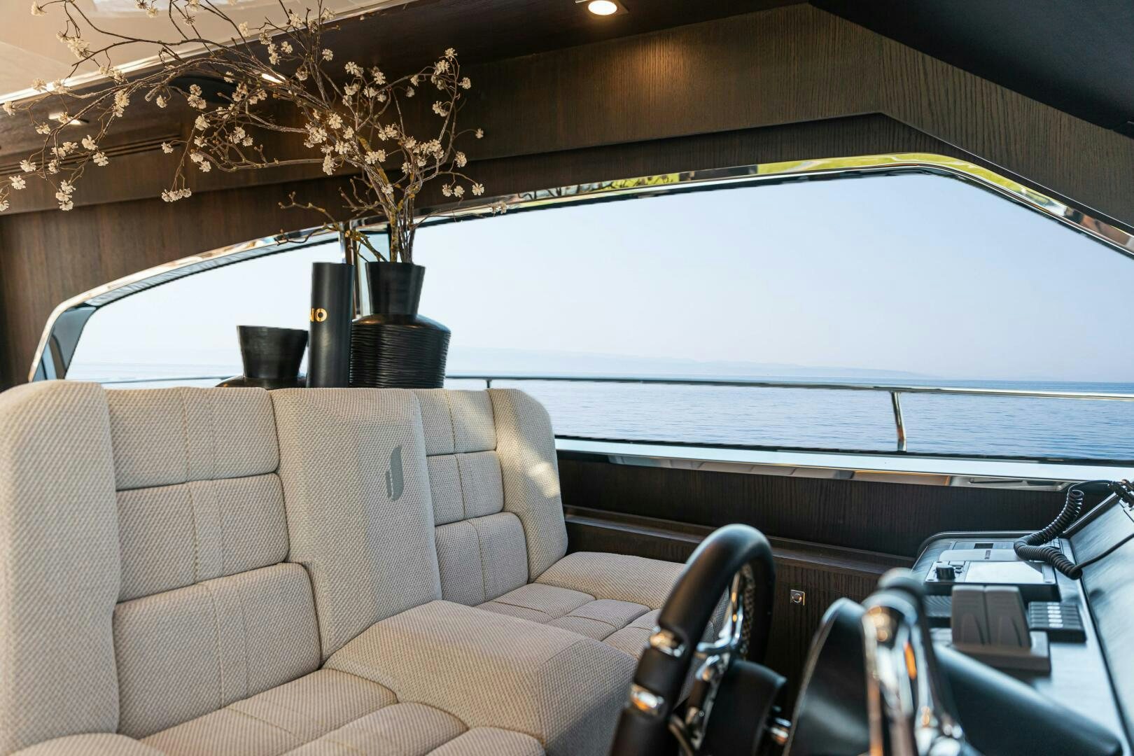 a car with a plant in the window aboard JUST THE TWO OF US Yacht for Sale