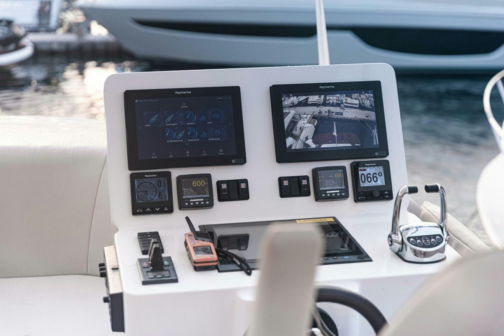 a close-up of a car aboard JUST THE TWO OF US Yacht for Sale