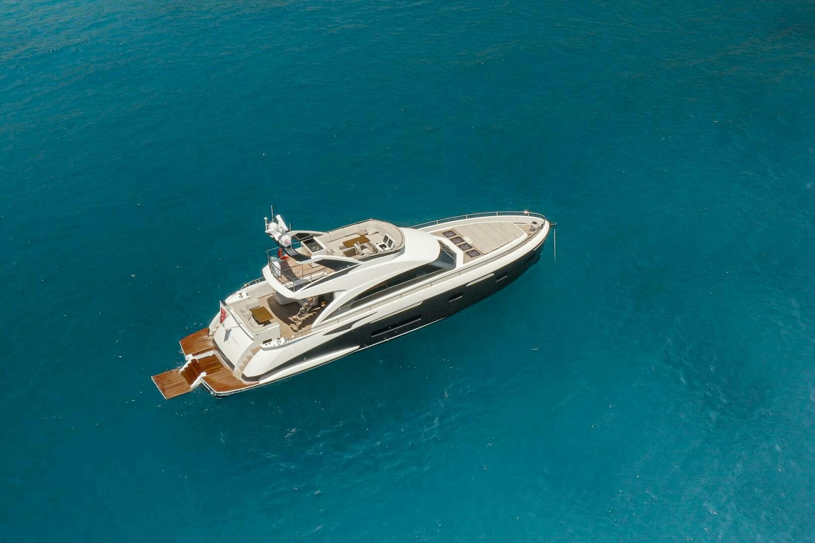 a boat in the water aboard JUST THE TWO OF US Yacht for Sale