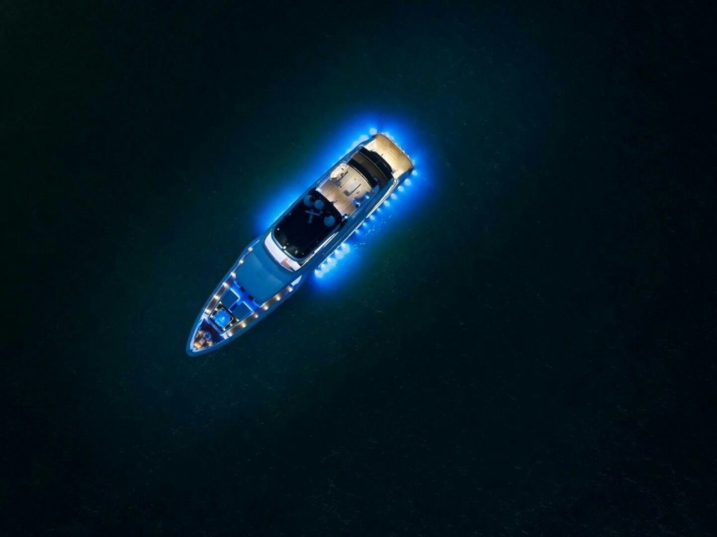 a blue and silver object aboard PANTERA 44 Yacht for Sale