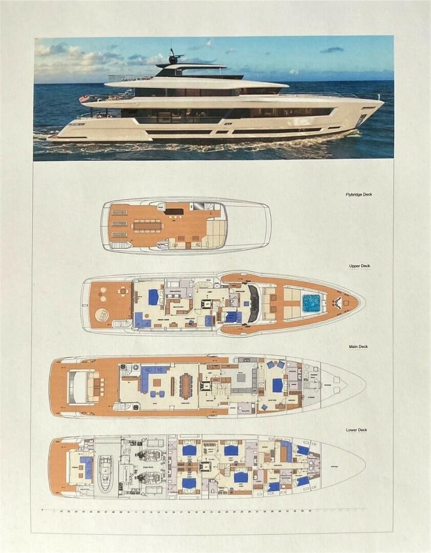 a diagram of a ship aboard PANTERA 44 Yacht for Sale