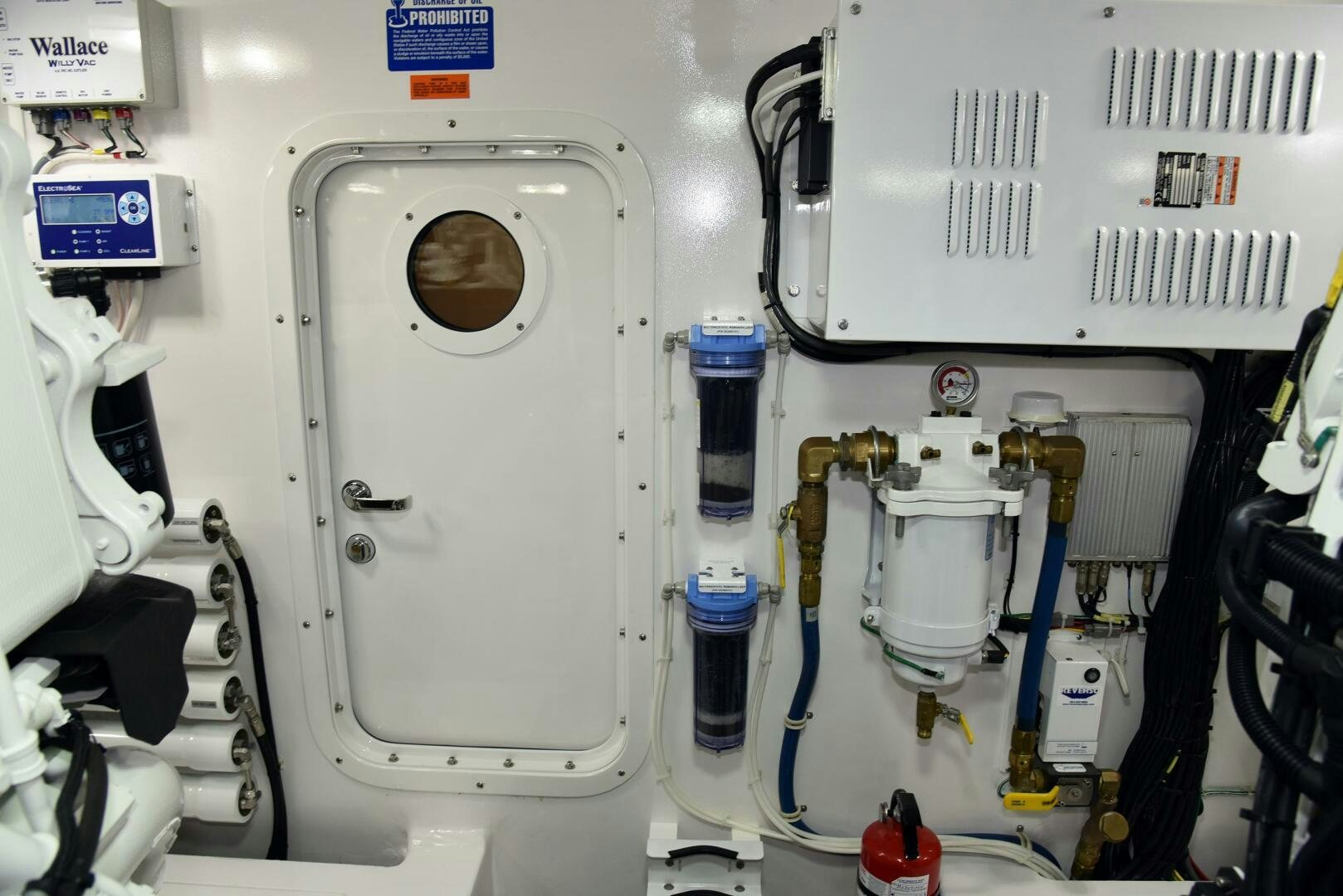 a machine with a large white panel aboard AMANDA P Yacht for Sale