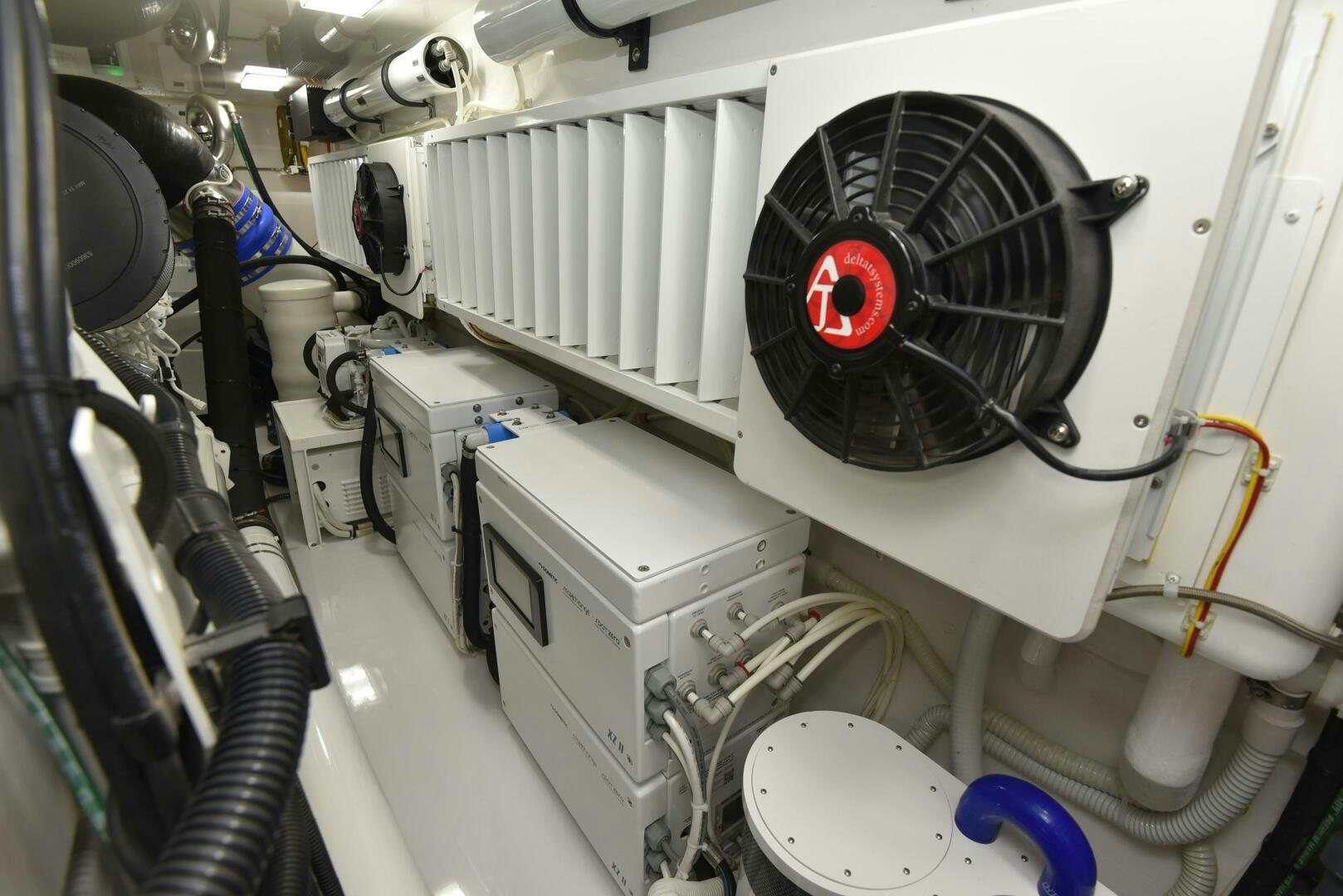 a close-up of a machine aboard AMANDA P Yacht for Sale