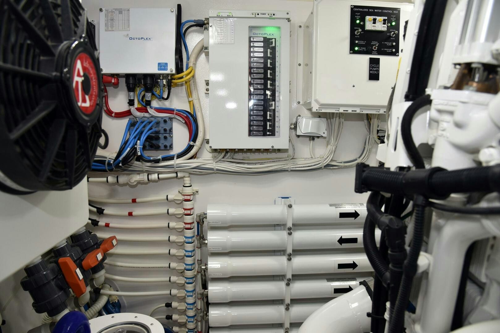 close-up of a machine aboard AMANDA P Yacht for Sale