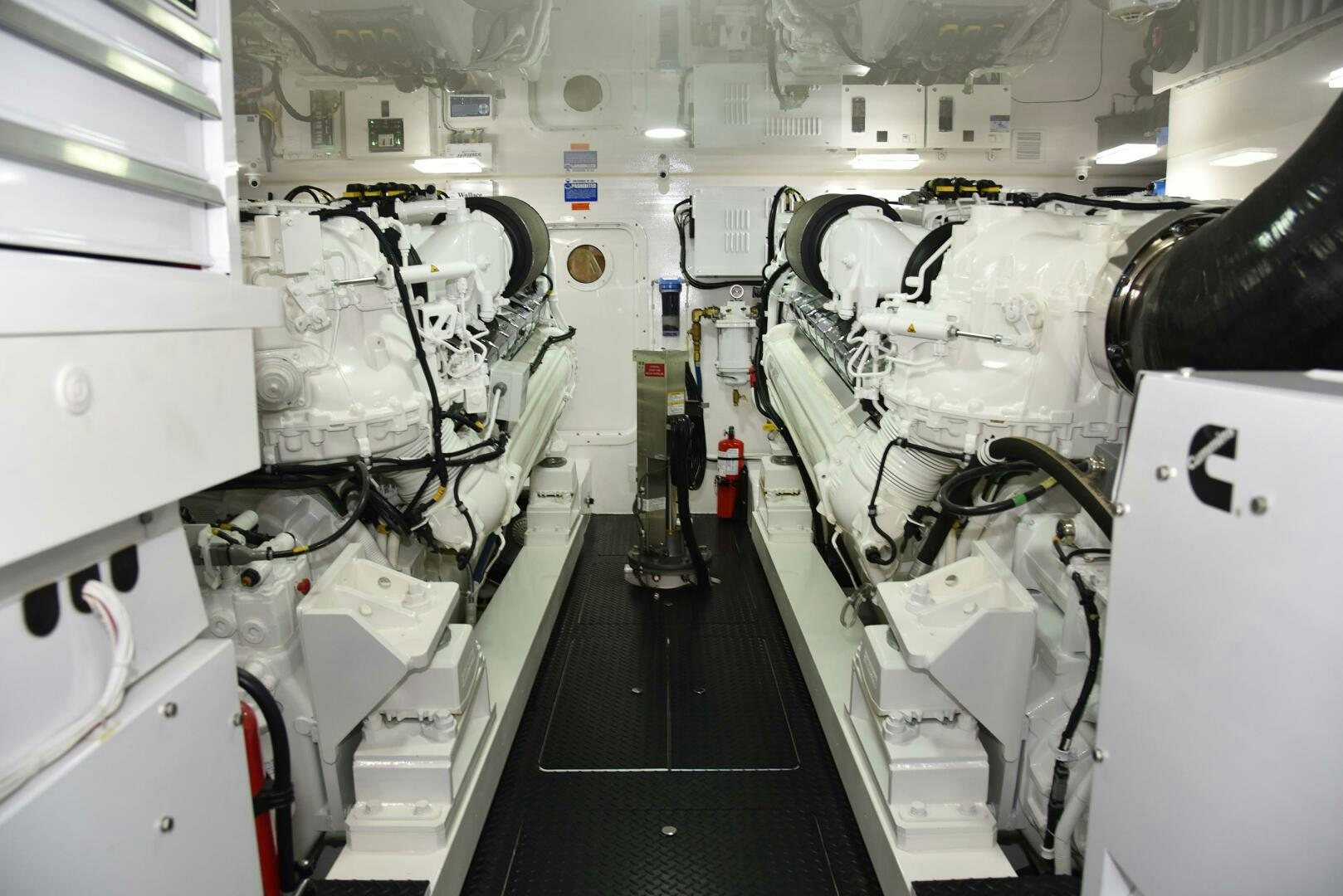 a room with machinery aboard AMANDA P Yacht for Sale