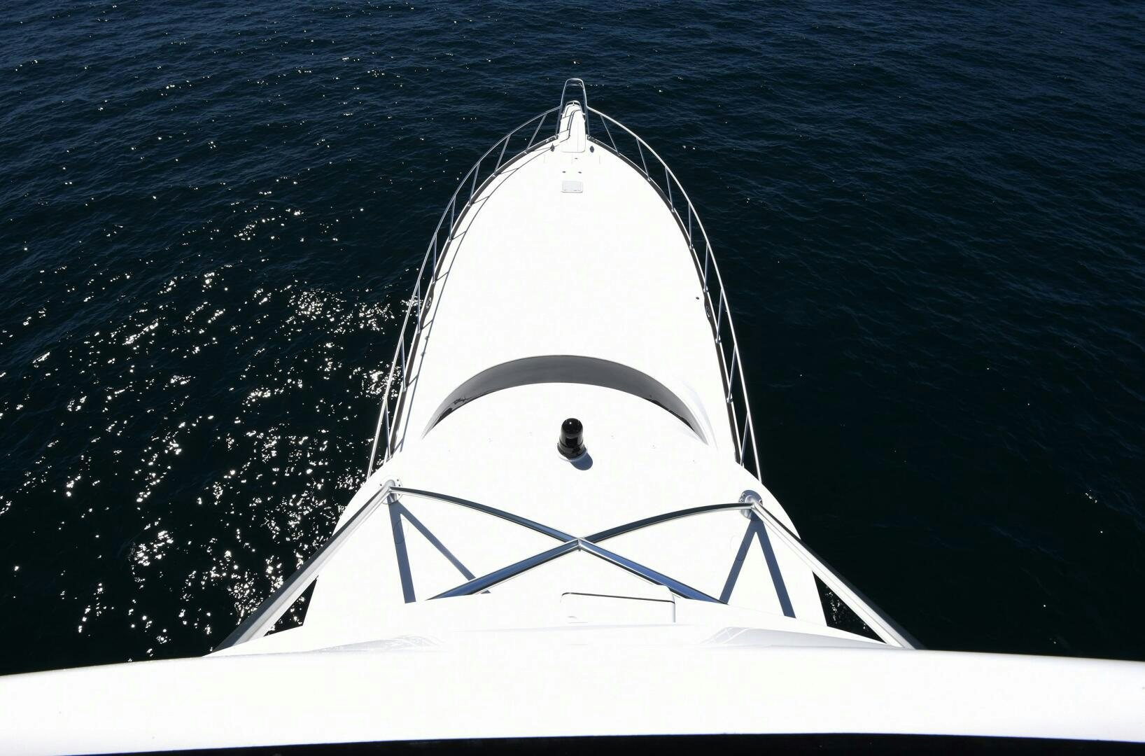 a white boat in the water aboard AMANDA P Yacht for Sale