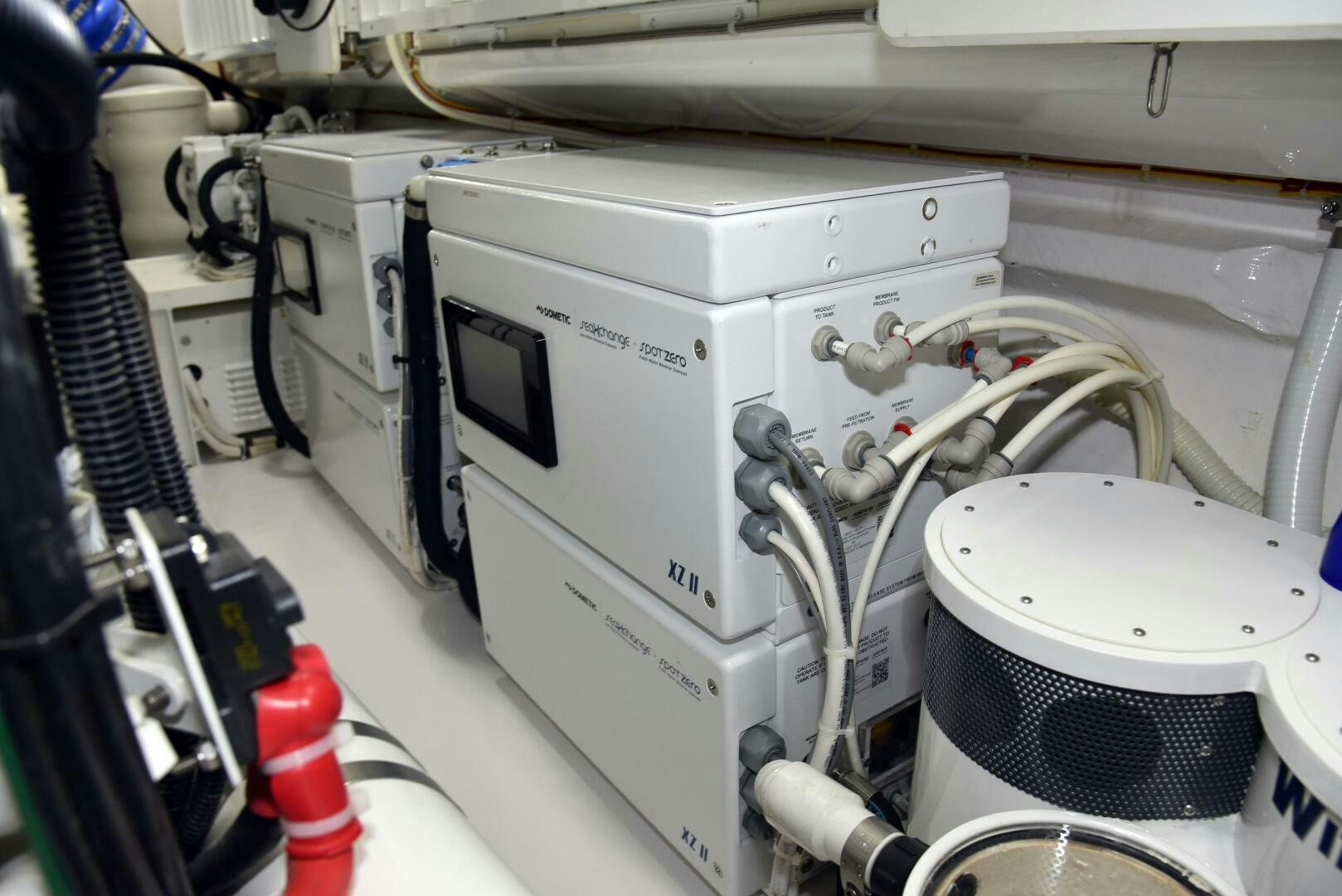 a white machine with wires aboard AMANDA P Yacht for Sale