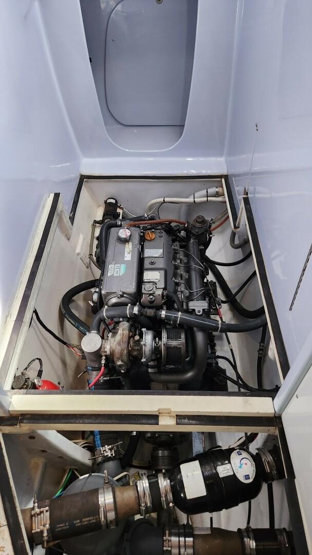 a machine with wires aboard FAT CAT Yacht for Sale