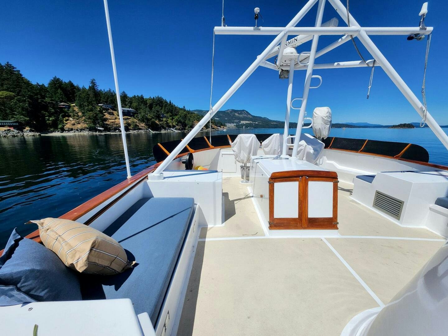 a boat on the water aboard PIONEER Yacht for Sale