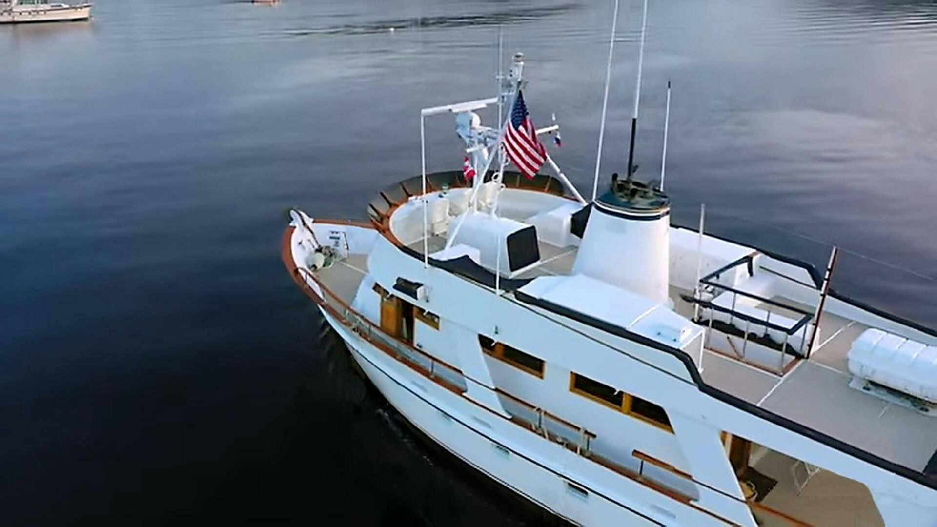 a boat on the water aboard PIONEER Yacht for Sale