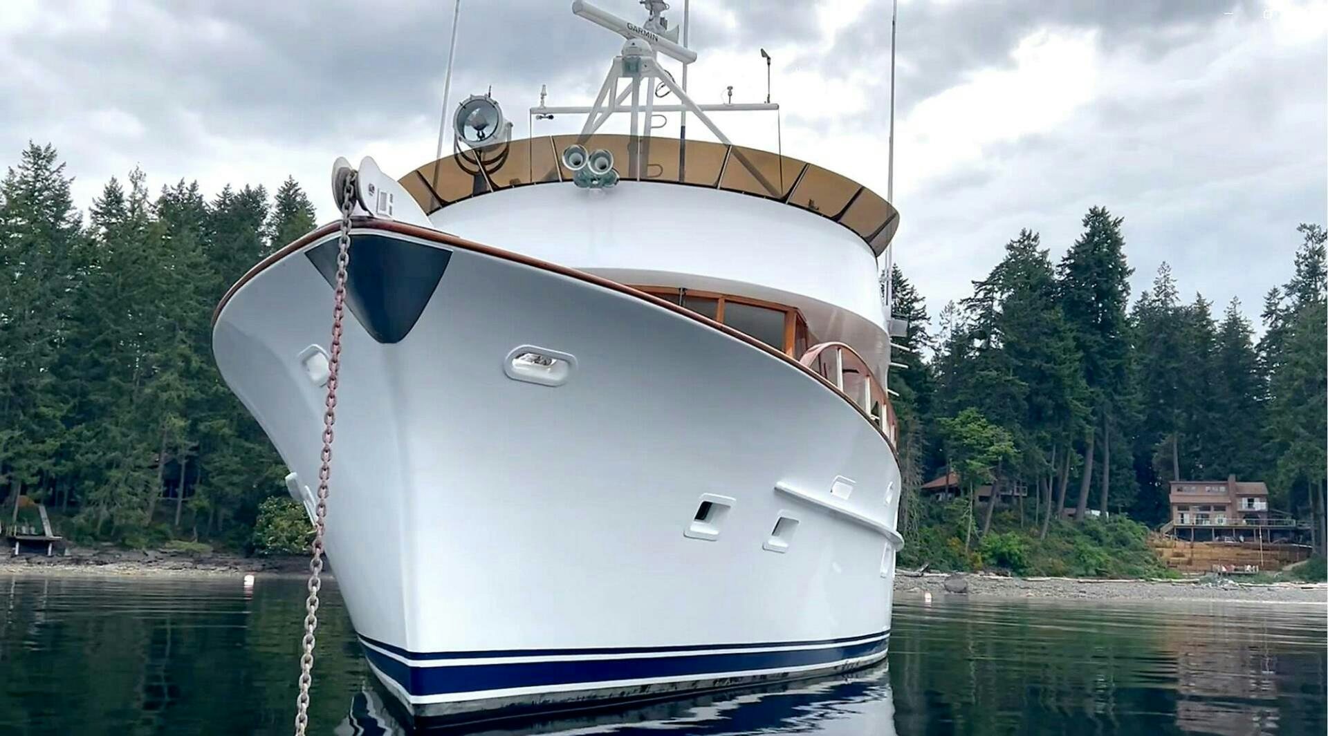 a boat on the water aboard PIONEER Yacht for Sale