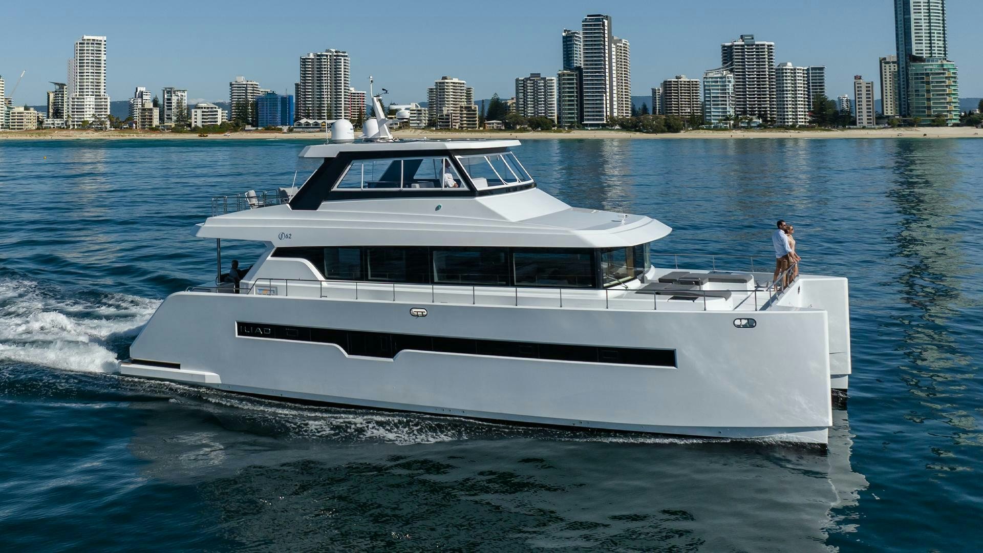 a white boat on the water aboard NONE Yacht for Sale