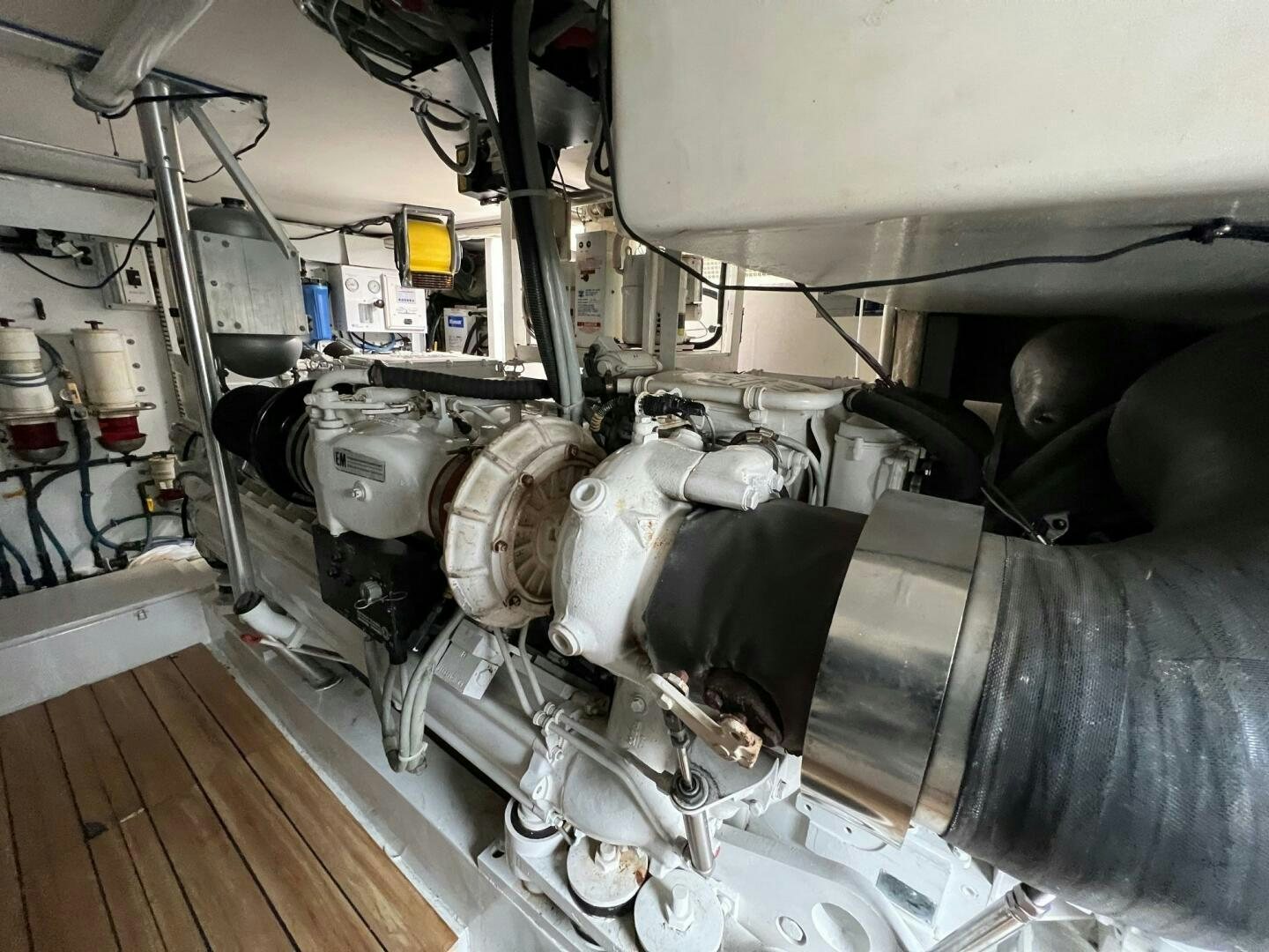 a close-up of a machine aboard BUCK-N-BILLS Yacht for Sale