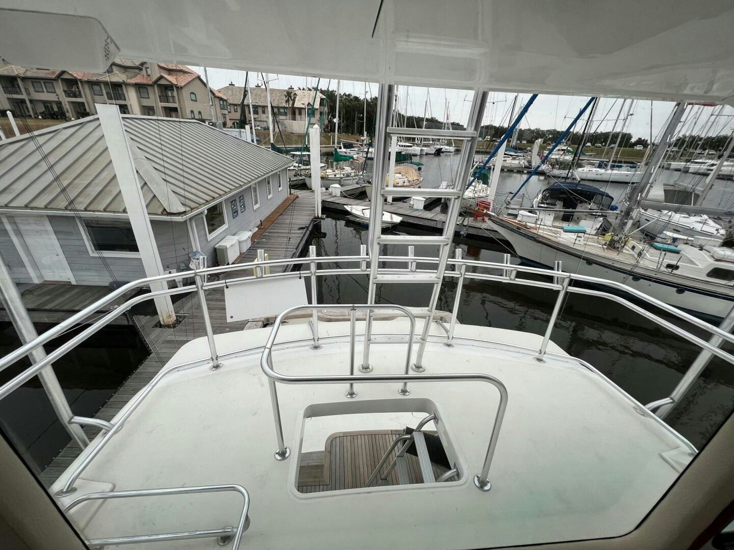 a boat with many boats in it aboard BUCK-N-BILLS Yacht for Sale