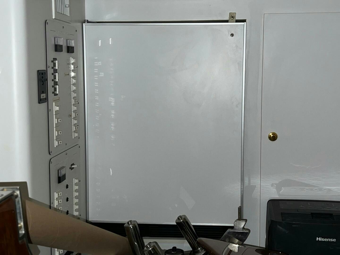 a large white board aboard BUCK-N-BILLS Yacht for Sale