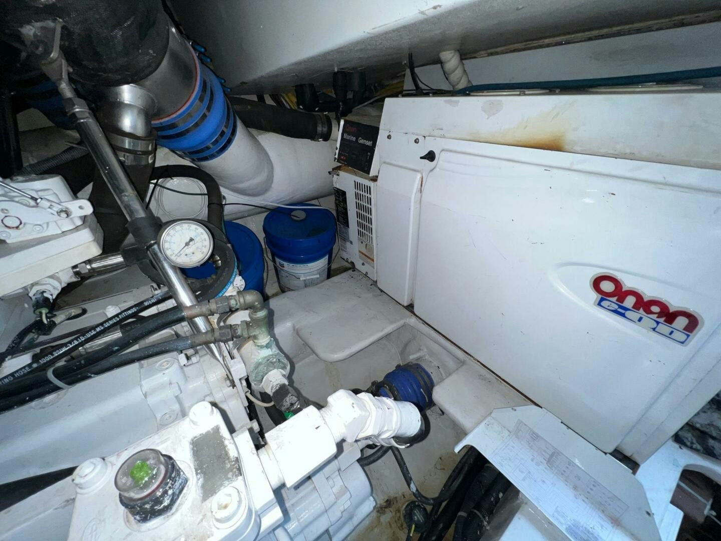 close-up of a machine aboard BUCK-N-BILLS Yacht for Sale