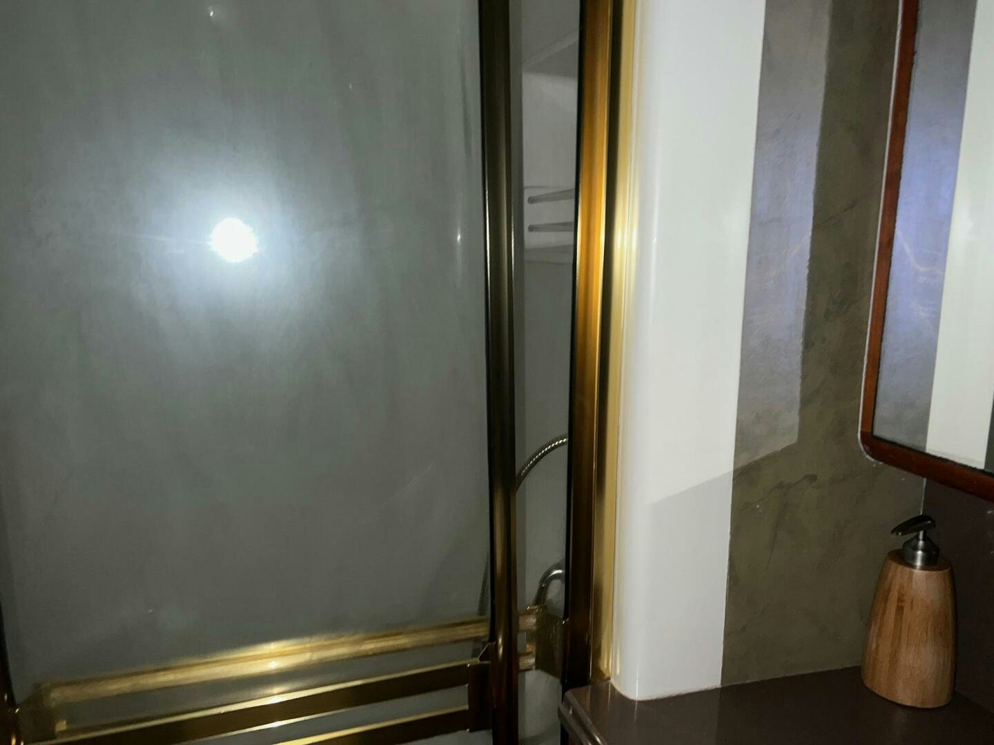 a door with a light on it aboard BUCK-N-BILLS Yacht for Sale