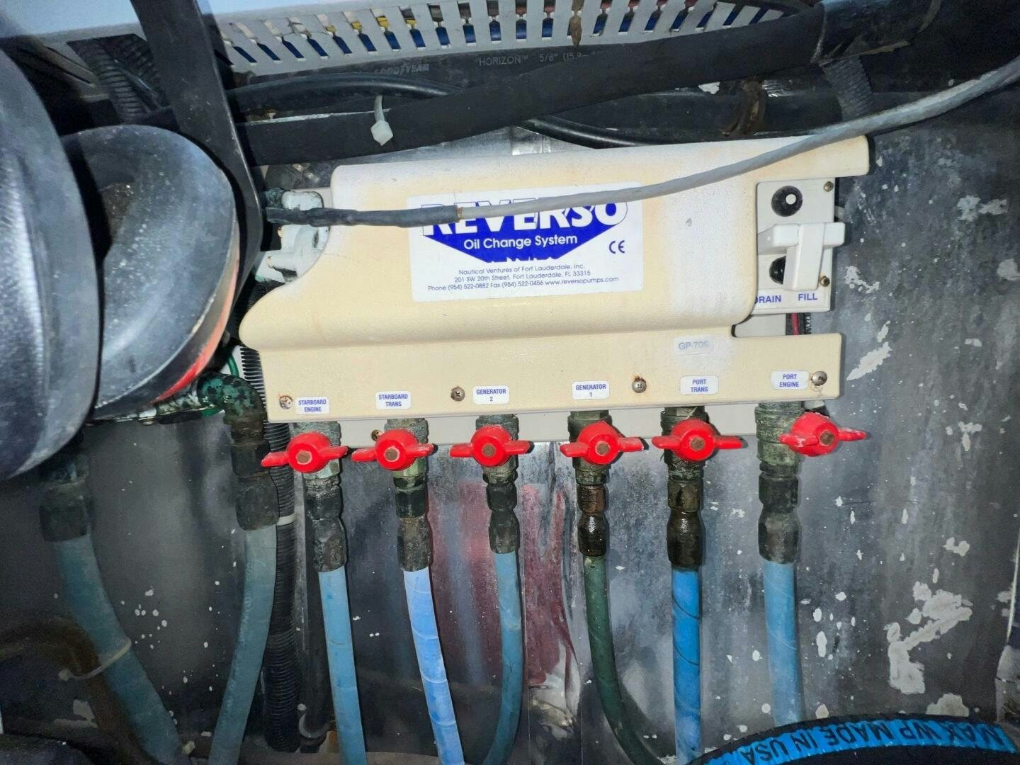 a machine with wires aboard BUCK-N-BILLS Yacht for Sale