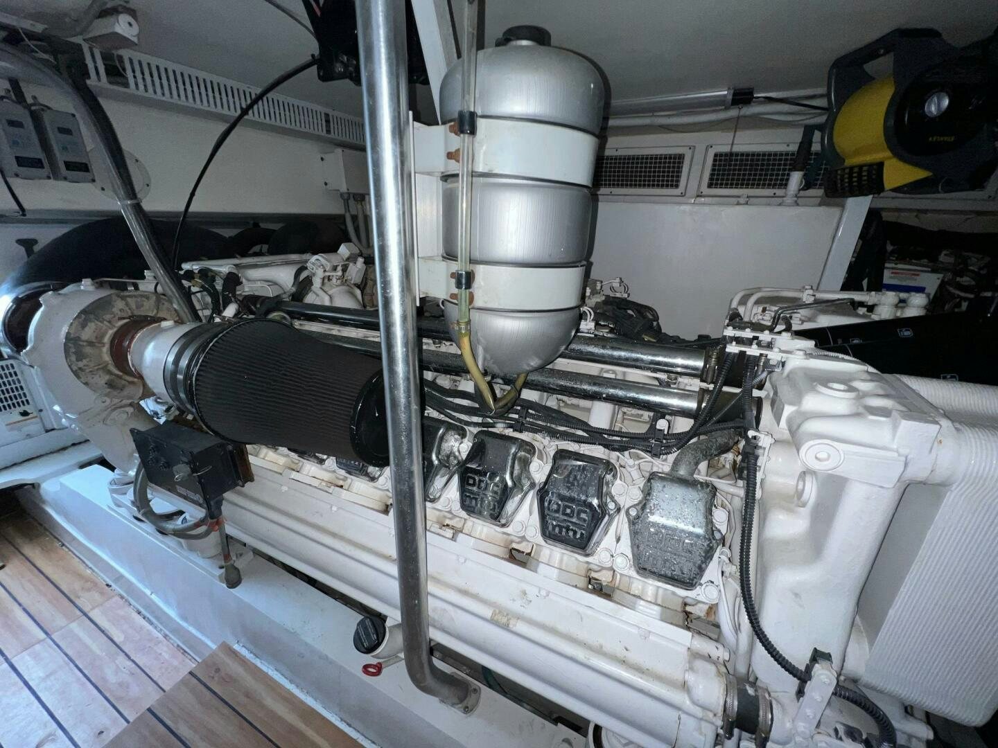 a close-up of a machine aboard BUCK-N-BILLS Yacht for Sale