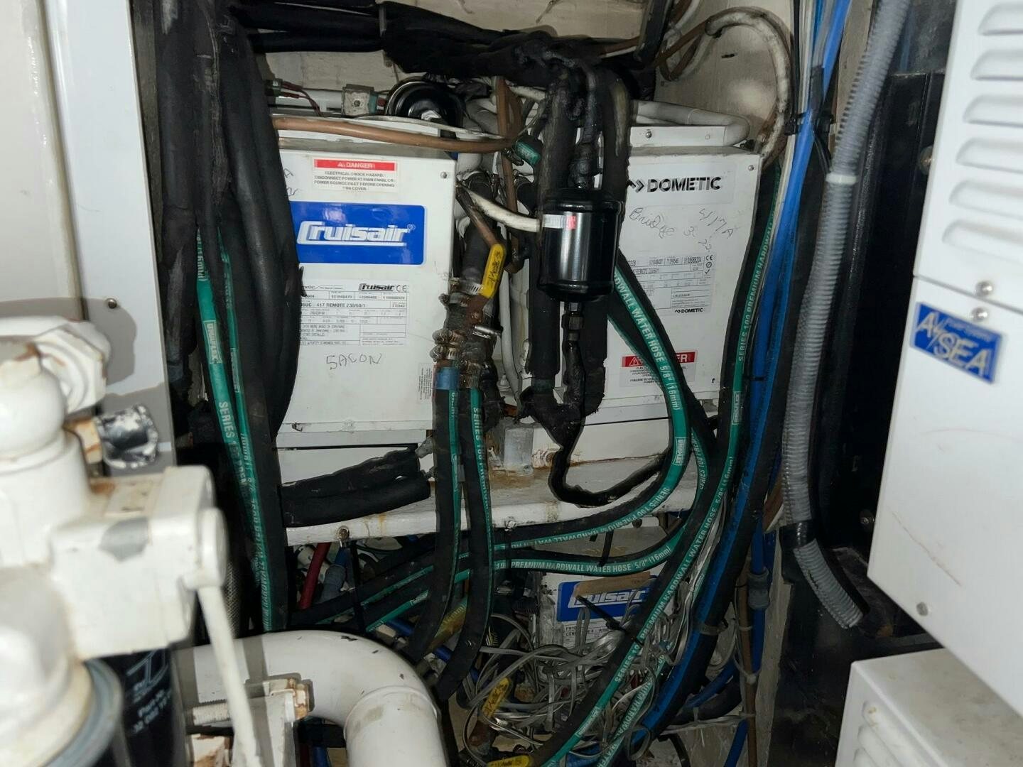 a machine with wires aboard BUCK-N-BILLS Yacht for Sale