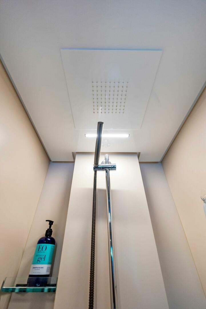 a light fixture on a wall aboard SILHOUETTE Yacht for Sale