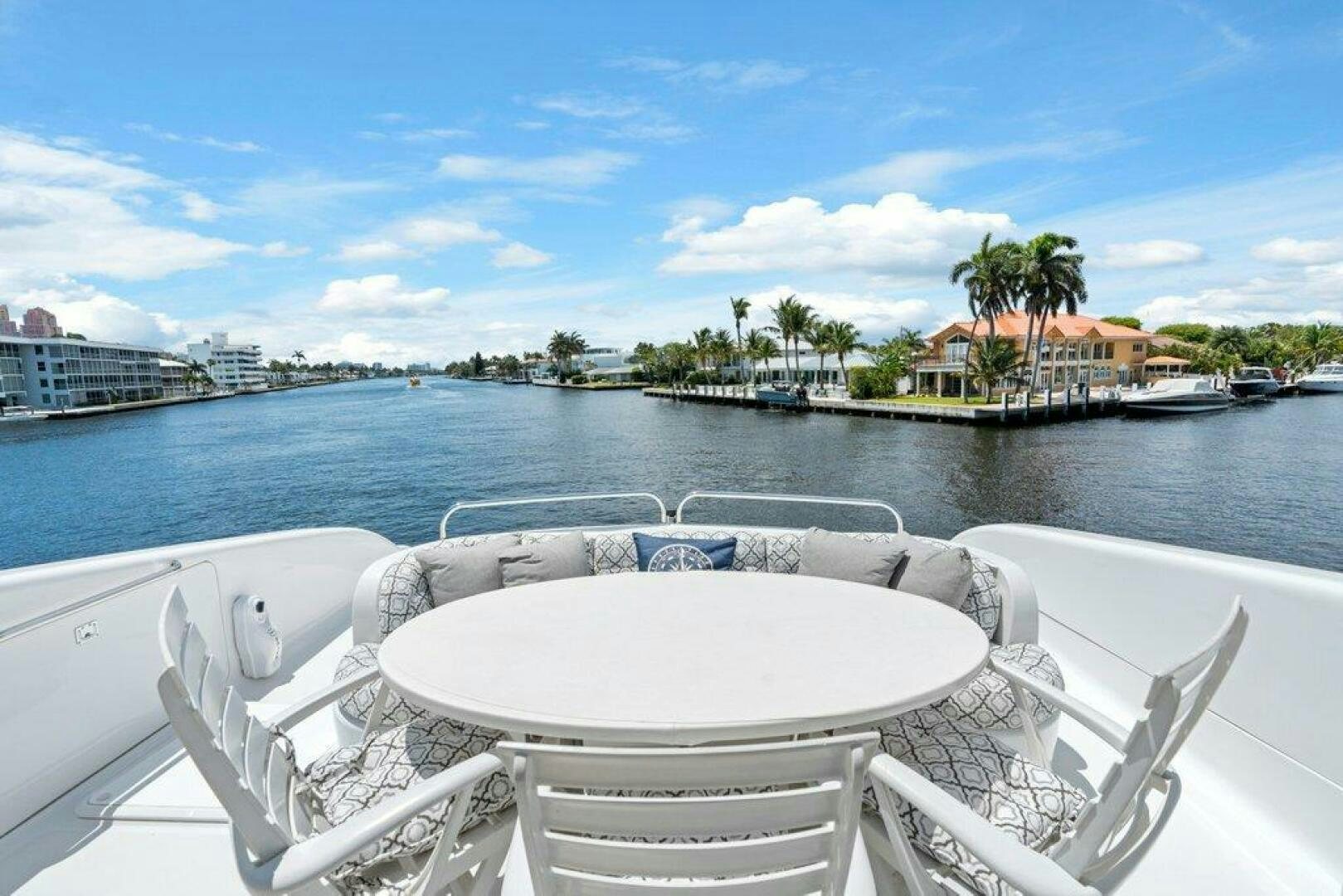 a boat on the water aboard FOMO2 Yacht for Sale