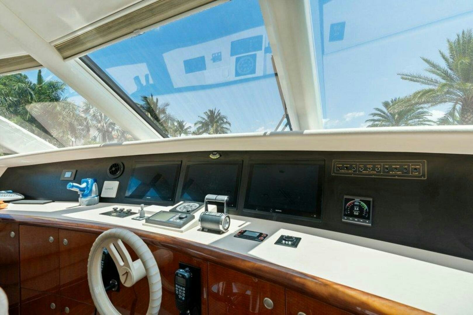 inside of a vehicle aboard FOMO2 Yacht for Sale