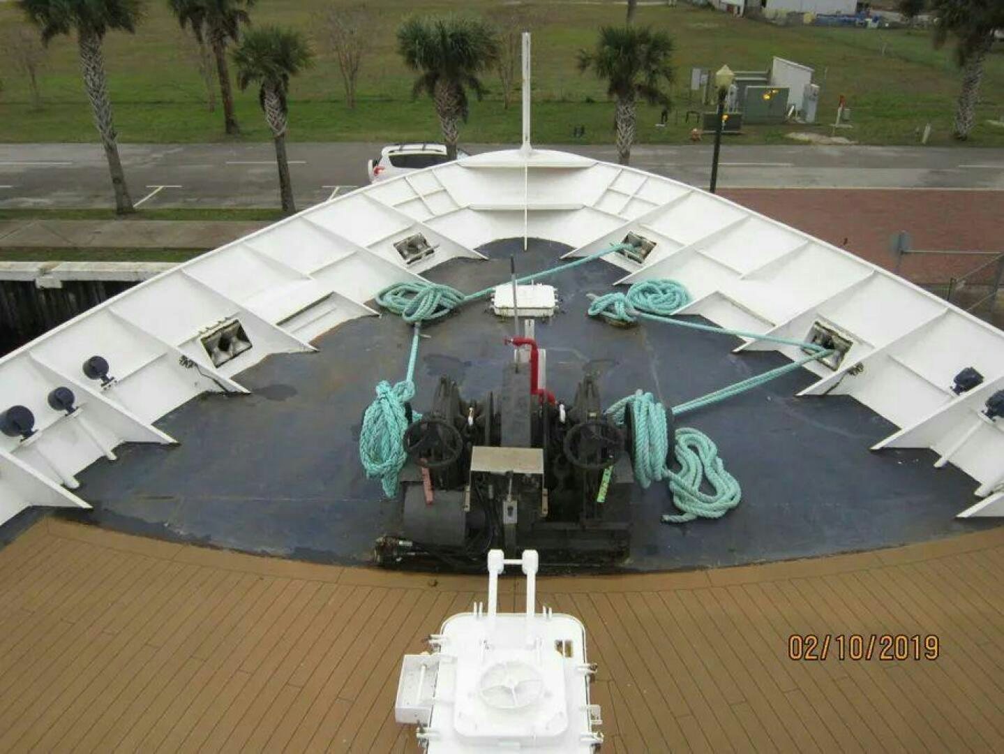 a model of a space ship aboard AMERICANA Yacht for Sale