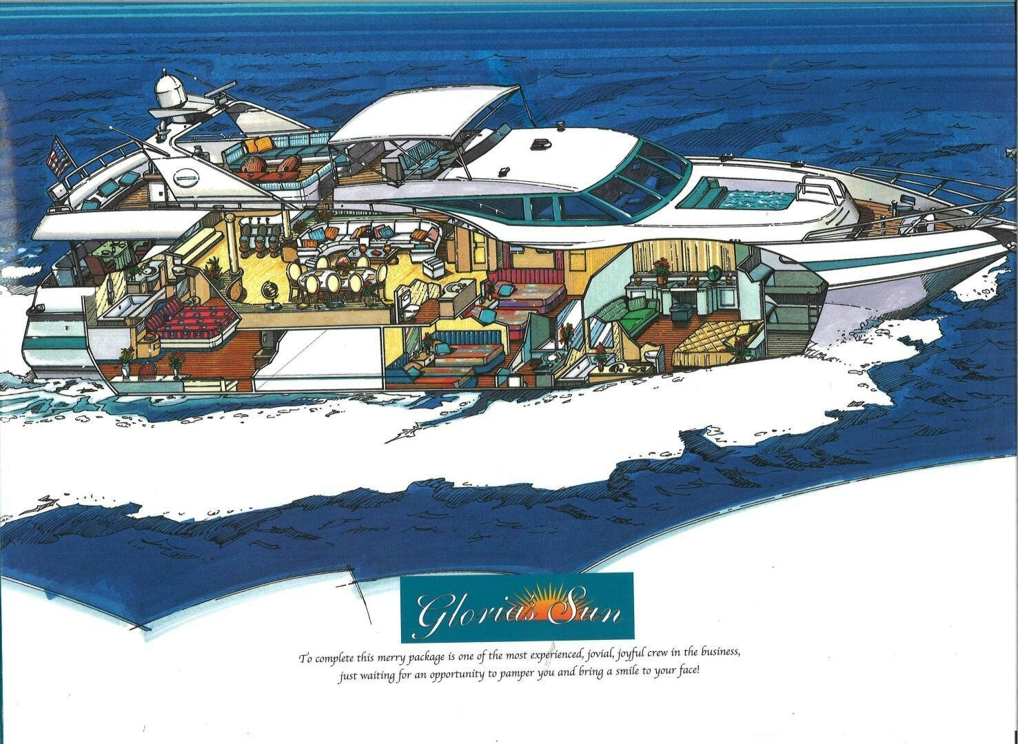 a screenshot of a video game aboard GLORIAS SUN Yacht for Sale