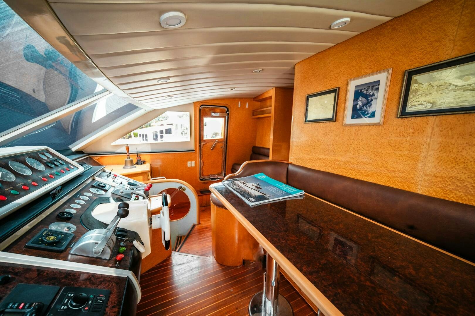 a room with a desk and a machine aboard GLORIAS SUN Yacht for Sale